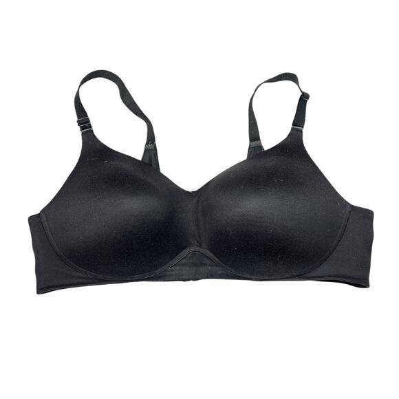 Cacique Invisible Backsmoother Light Lined No Wire Full Coverage Bra Black 42DD - Picture 1 of 6